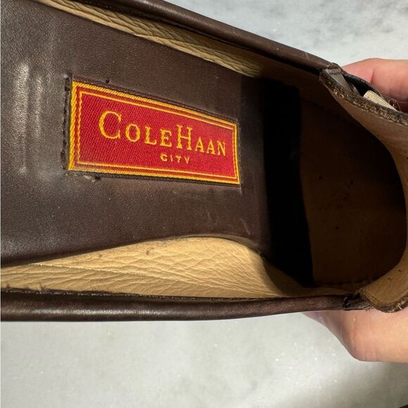 Cole Haan Women's Hilaree City Brown Leather Mules Size 8 B - Picture 3 of 8